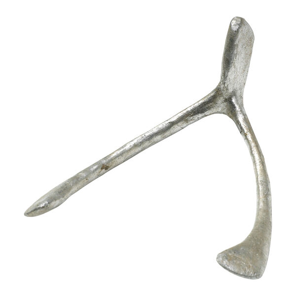 Pewter Wishbone Decorative Object, image 1