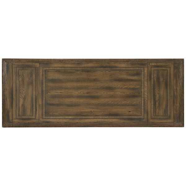 Hill Country Brown and Black 60-Inch Friendship Table with 2-12-Inch Leaves, image 2