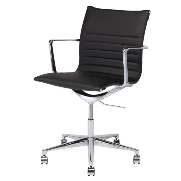 Antonio Black and Silver Office Chair, image 1