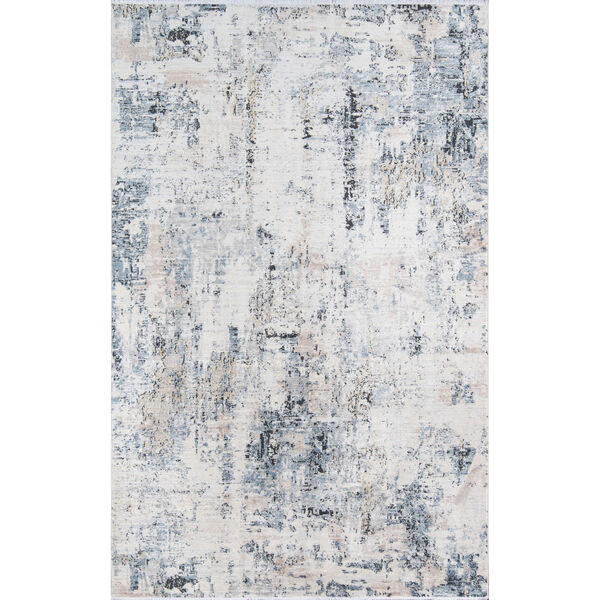Bergen Blue Abstract Runner: 2 Ft. 6 In. x 10 Ft., image 1