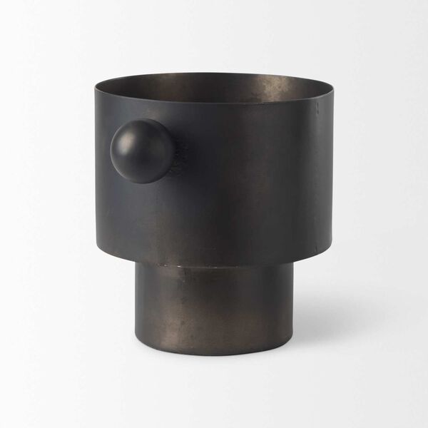Juno Black Iron Medium Vase, image 4