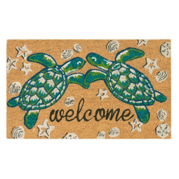 Natura Natural Seaturtle Welcome Outdoor Mat, image 1