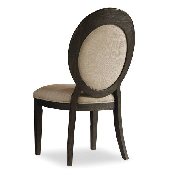 Corsica Dark Oval Back Side Chair, image 1