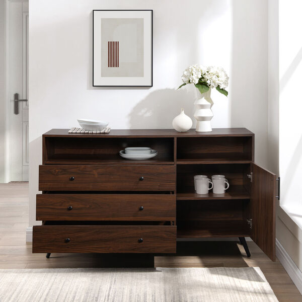Asher 52-Inch Three-Drawer One-Door Sideboard, image 3