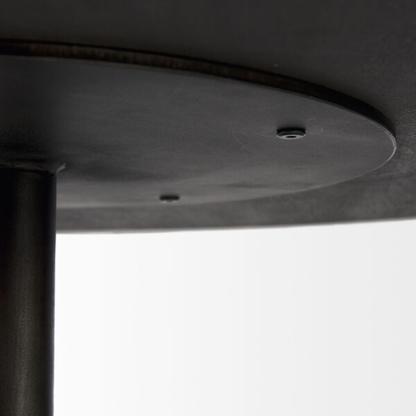 Maxwell Dark Brown and Black Round Coffee Table, image 6