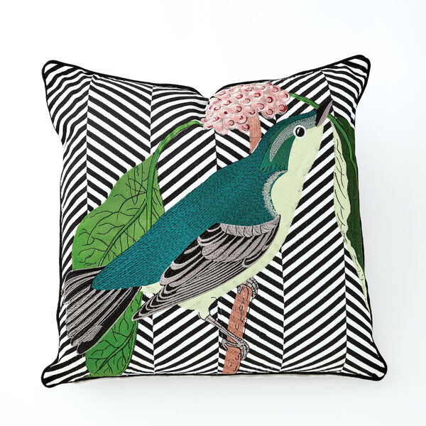 Multicolor Wood Warbler Pillow, image 1