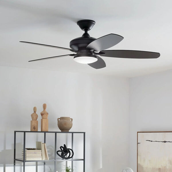 Renew Designer Satin Black 52-Inch LED Ceiling Fan, image 3