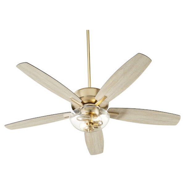 Breeze Aged Brass Two-Light 52-Inch Ceiling Fan, image 3