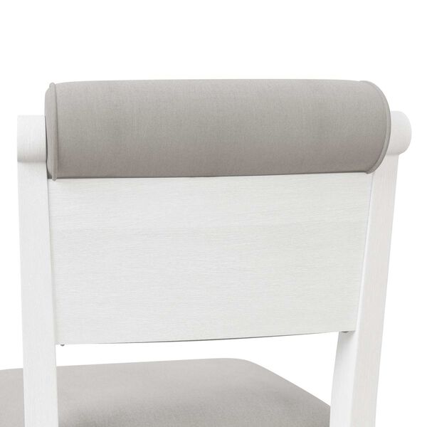 Clarion Sea White Wood and Upholstered Dining Chairs, Set of Two, image 11