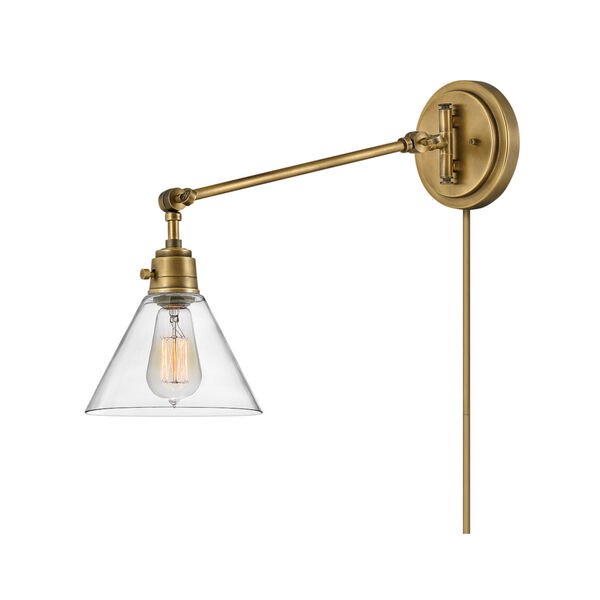 Arti Heritage Brass Plug-In One-Light Wall Sconce, image 4