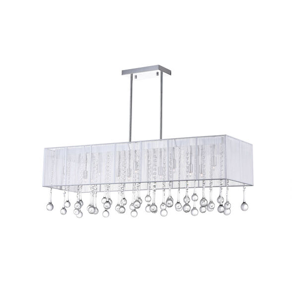 Water Drop Chrome 14-Light 14-Inch Chandelier with K9 Clear Crystal, image 1