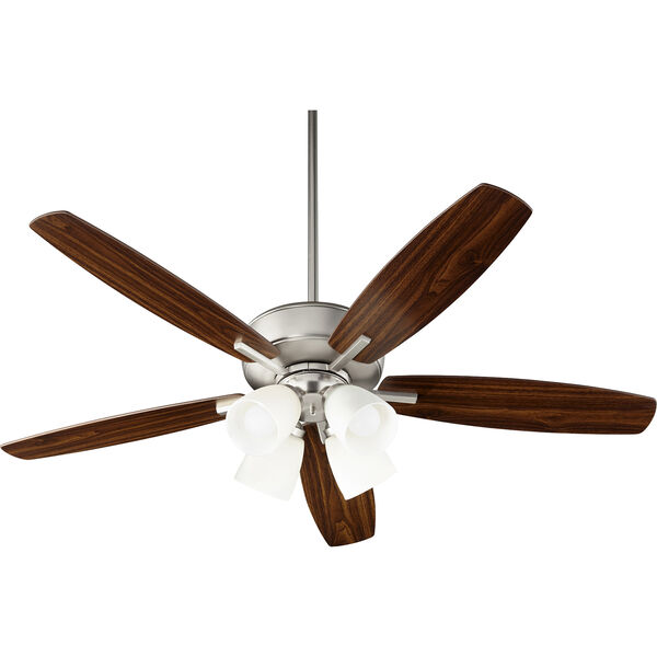 Breeze Satin Nickel LED 52-Inch Ceiling Fan, image 1