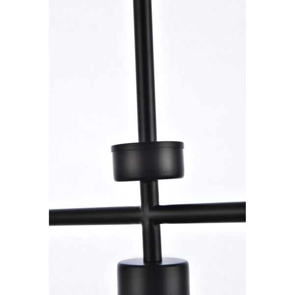 Mera Black and Clear Three-Light Mini Pendant, image 4