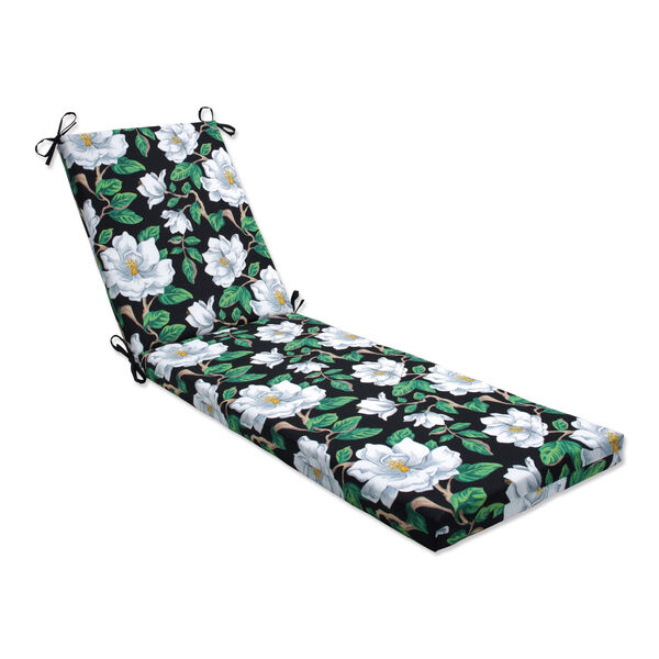 Magnolia Black 23-Inch Chaise Lounge Cushion, image 1