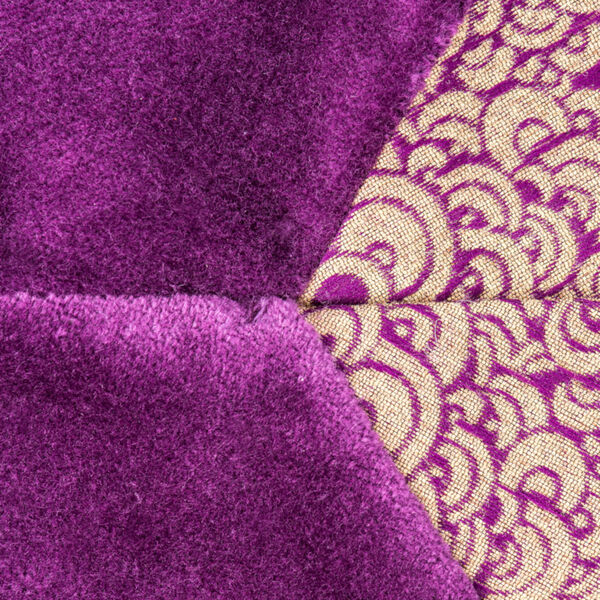 Baroque Purple 60-Inch Tree Skirt with Luxurious Cotton Velvet Fabric, image 5