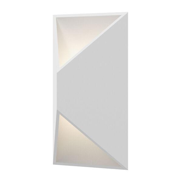 Prisma Textured White LED 7-Inch Wall Sconce, image 1