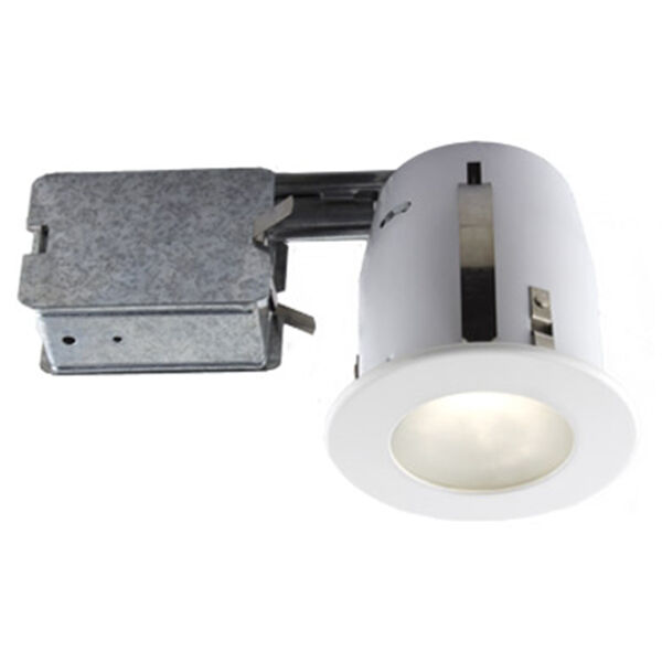 Serie 300 White One-Light Recessed Halogen Lighting Kit, image 1