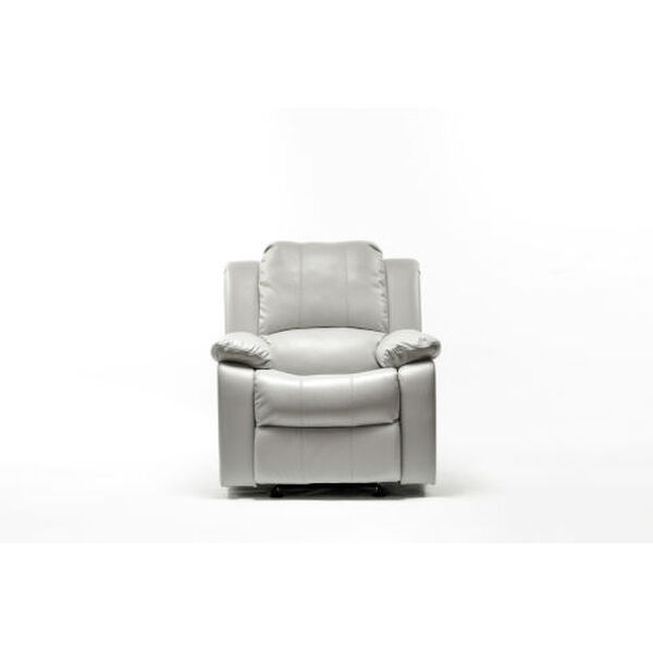 Clifton Ivory Leather Gel Recliner, image 1
