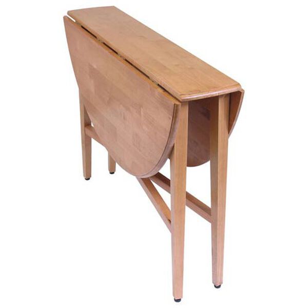 42-Inch Round Drop Leaf Table, image 2