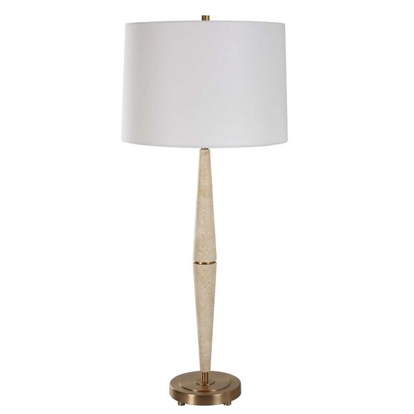 Palu Beige Brushed Brass One-Light Table Lamp, image 3
