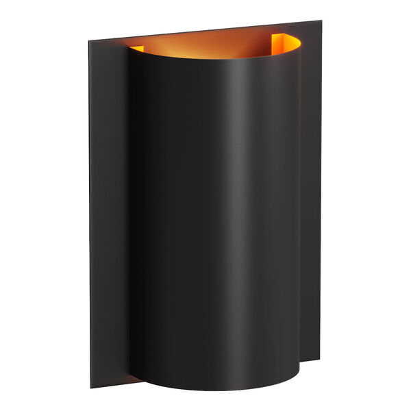 Matte Black Two-Light Wall Sconce, image 1