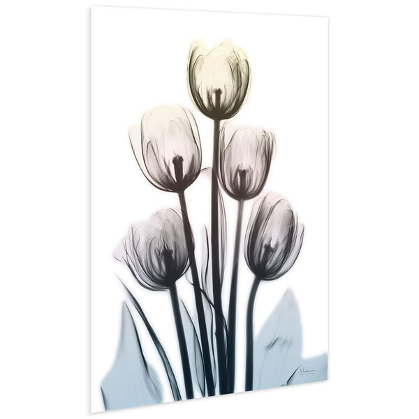 Springing Tulips Frameless Free Floating Tempered Glass Graphic Wall Art, image 3