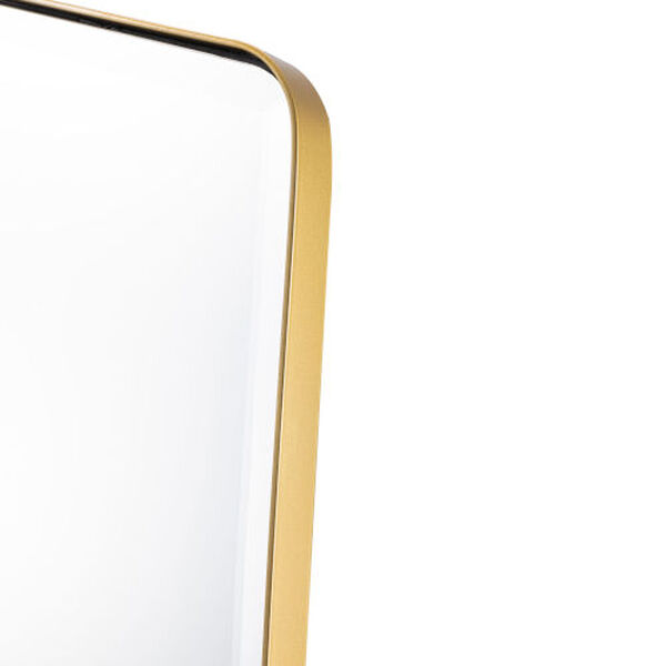 The Fun Trap Gold 22 x 40 Inch Beveled Wall Mirror, image 5