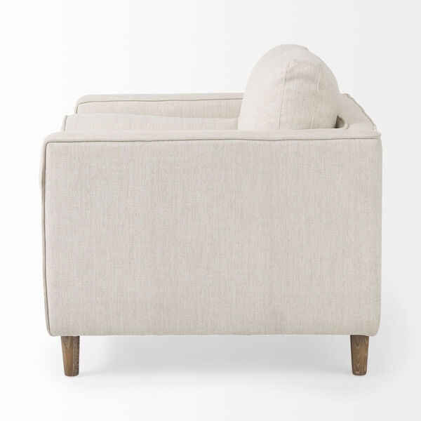 Loretta Cream Arm Chair with Two Bolster Cushions, image 3