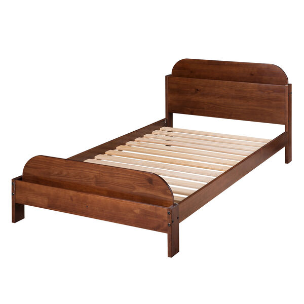 Mission Walnut Twin Bookcase Bed, image 1