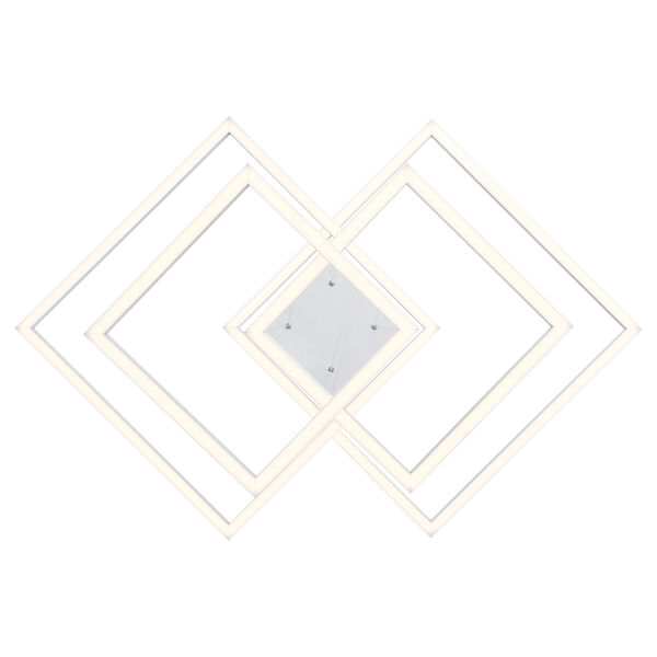 Squared White Led Pendant, image 3