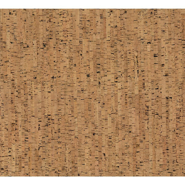 Organic Cork Prints Plain Bamboo Brown Wallpaper-SAMPLE SWATCH ONLY, image 1