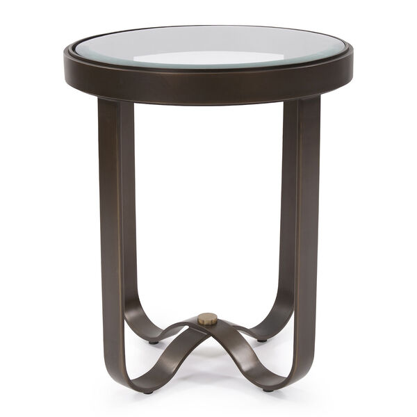 Bronze Round Side Table, image 1