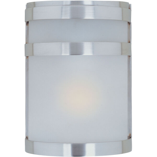 Arc Stainless Steel One-Light Outdoor Wall Lantern, image 1