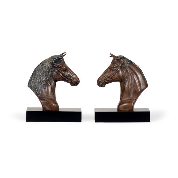 Black  Horse Bookends Pair, image 1
