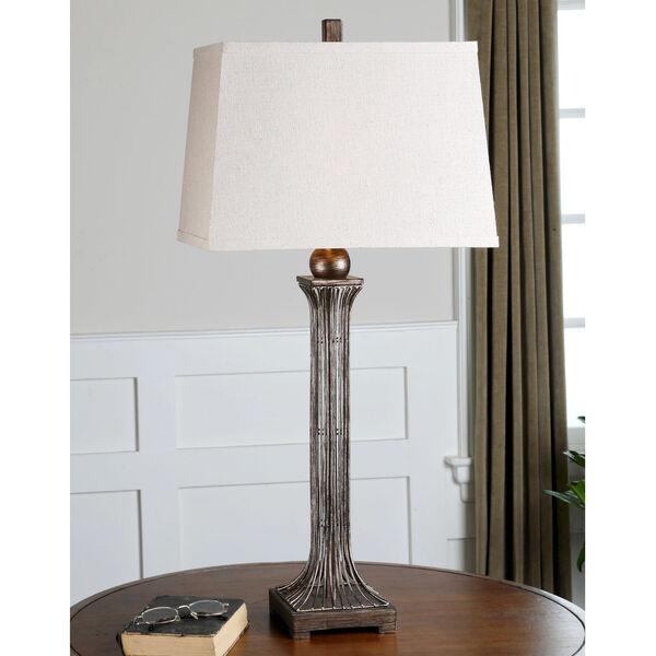 Coriano Bronze and Silver One-Light Table Lamp, Set of 2, image 2
