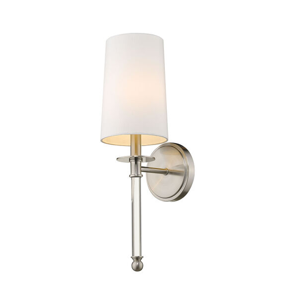 Mila Brushed Nickel One-Light Wall Sconce, image 1