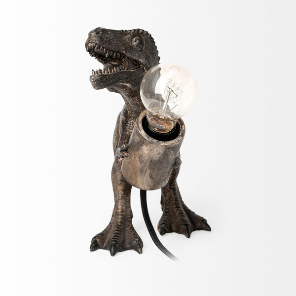 Raptor Dark Brown One-Light Tyrannosaurus Rex Table Lamp, image 2