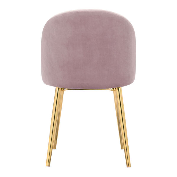 Cozy Pink and Gold Dining Chair, Set of Two, image 5
