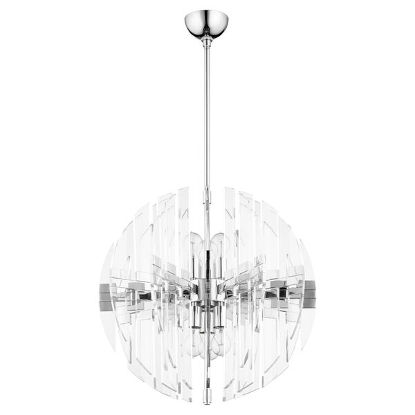 Zion Polished Nickel Six-Light Zion 23-Inch Sphere, image 1