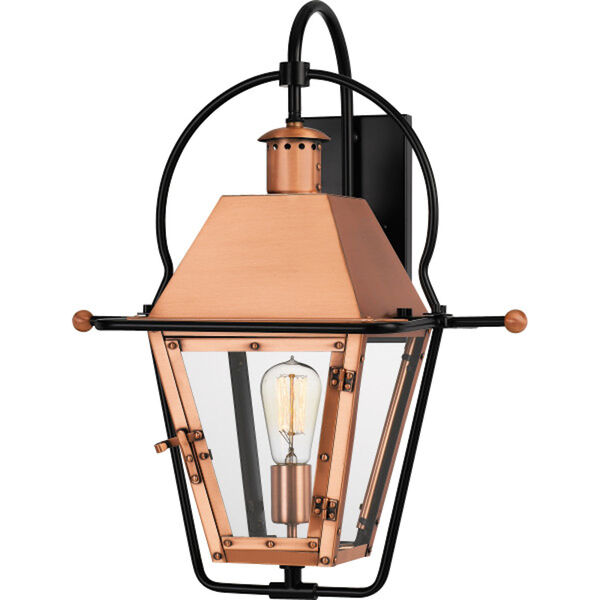 Rue De Royal Aged Copper One-Light Outdoor Wall Lantern, image 1