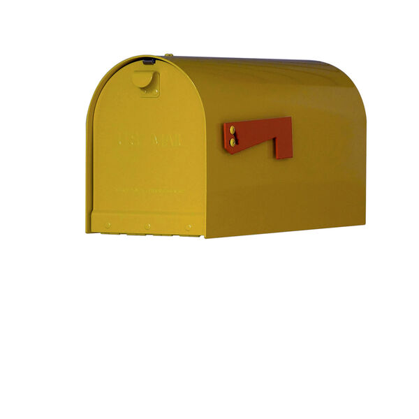 Rigby Yellow Curbside Mailbox, image 1