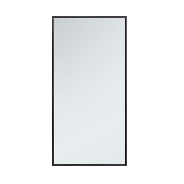 Eternity Black 18-Inch Rectangular Mirror, image 1
