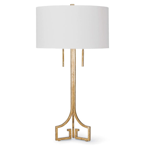 Le Chic Gold Two-Light Table Lamp, image 1