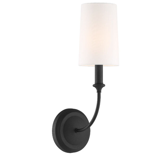 Sylvan Black Forged Five-Inch One-Light Wall Sconce, image 1