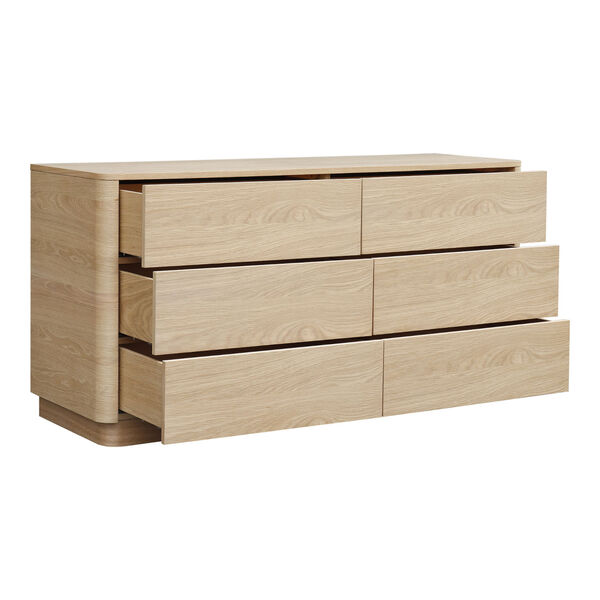 Round Off Natural Dresser with Six Drawers, image 3