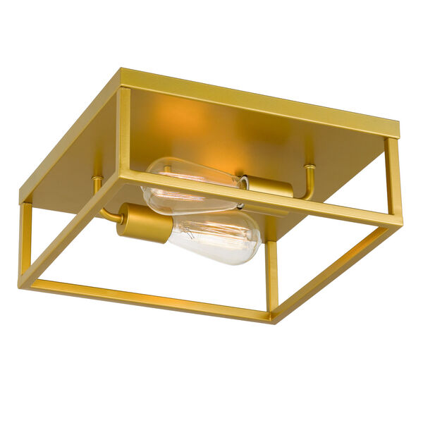Concord Brass Two-Light Flush Mount, image 4