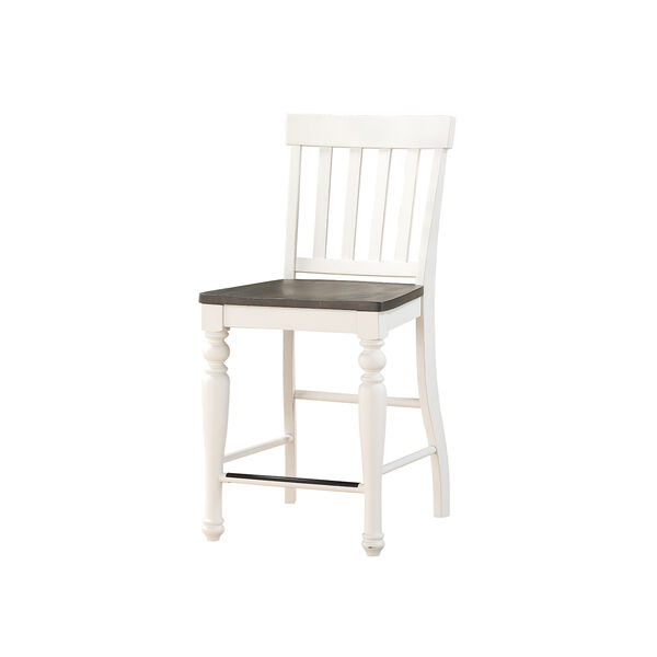 Joanna Ivory and Charcoal Two Tone Counter Chair, image 2