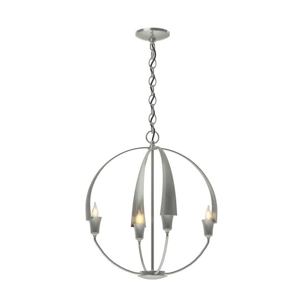 Cirque Sterling 19-Inch Four-Light Chandelier, image 1