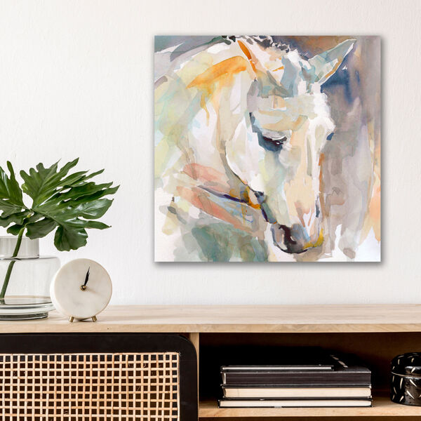 Watercolor Stallion I Gallery Wrapped Canvas, image 1