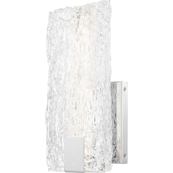 Platinum Collection Winter Polished Chrome LED Wall Sconce, image 1